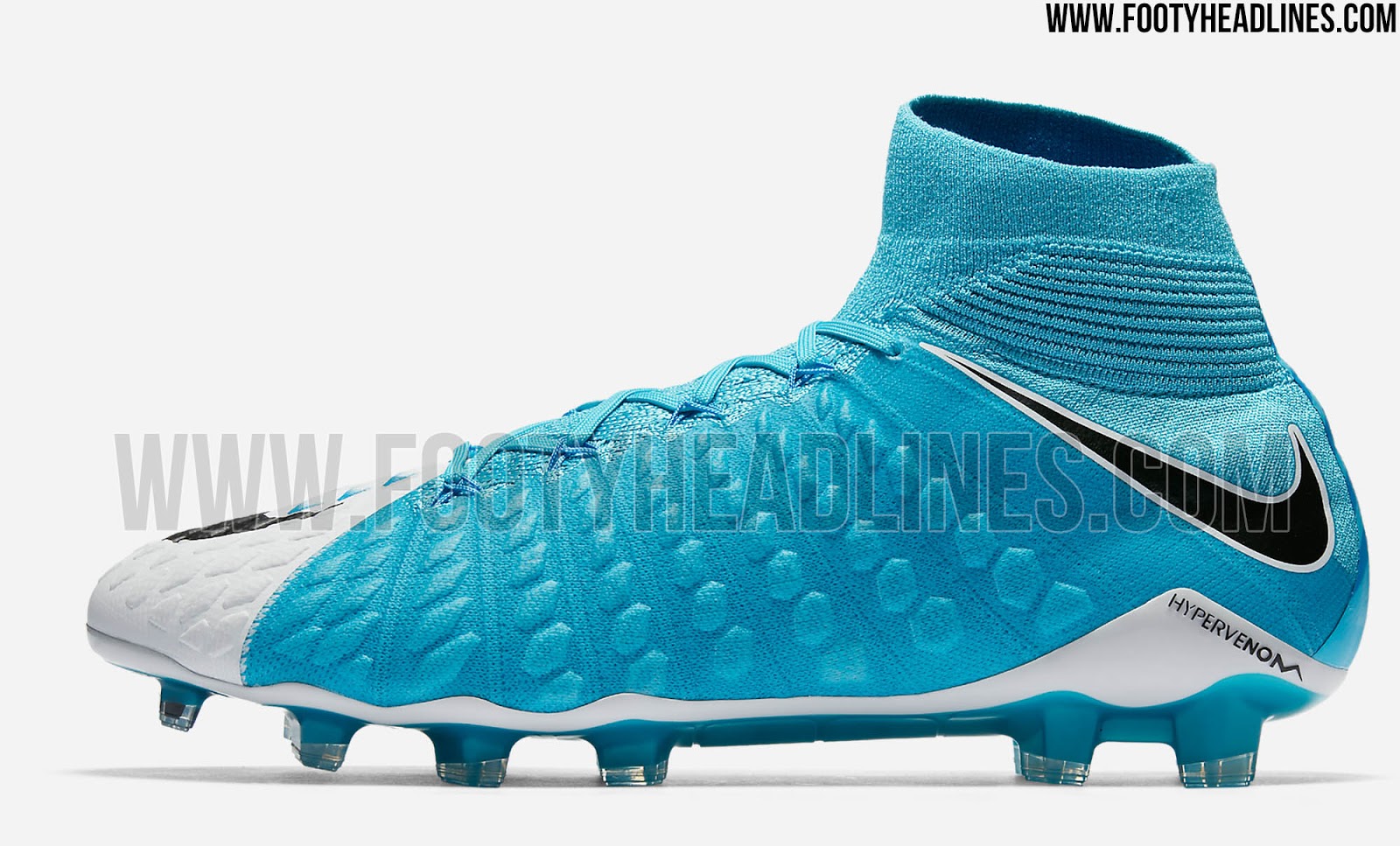 Light blue top nike cleats